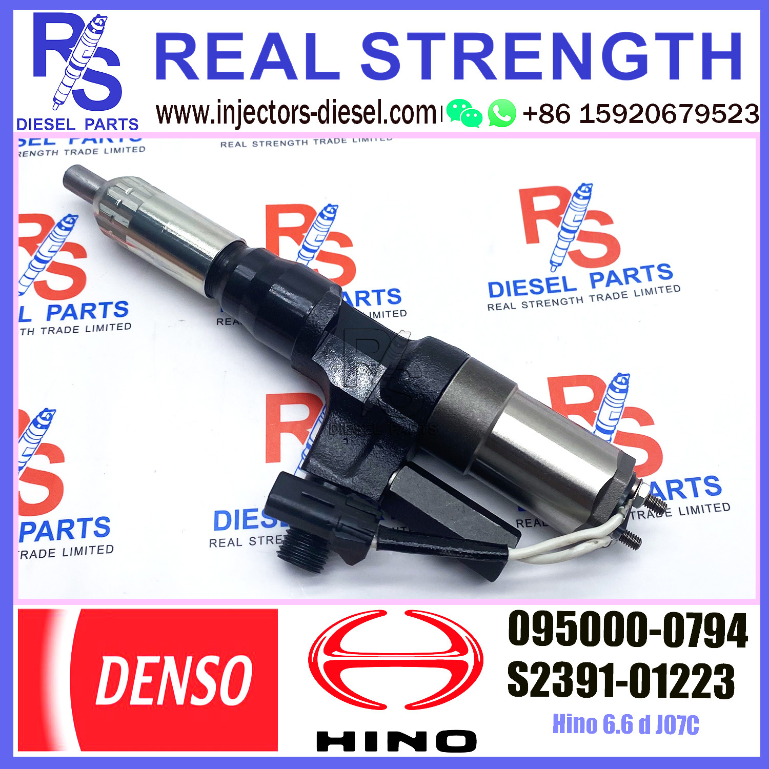 DENSO Common Rail Diesel Injectors 095000-0792 095000-0793 095000-0794 For HINO 23910-1222 23910-1223 S2391-01223
