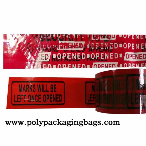 25mm 50mm Width Tamper Resistant Tape For Plastic Box