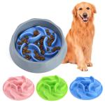 Non Automatic Pet Slow Feeder Bowl Collapsible Silicone Cat Slow Feeder