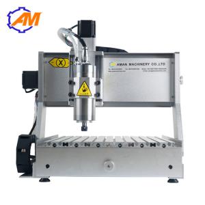 Wholesale AMAN3040 mini cnc 3d router machine supplier 3040 4 axis wood engraving carving cutting machine for sale from china suppliers