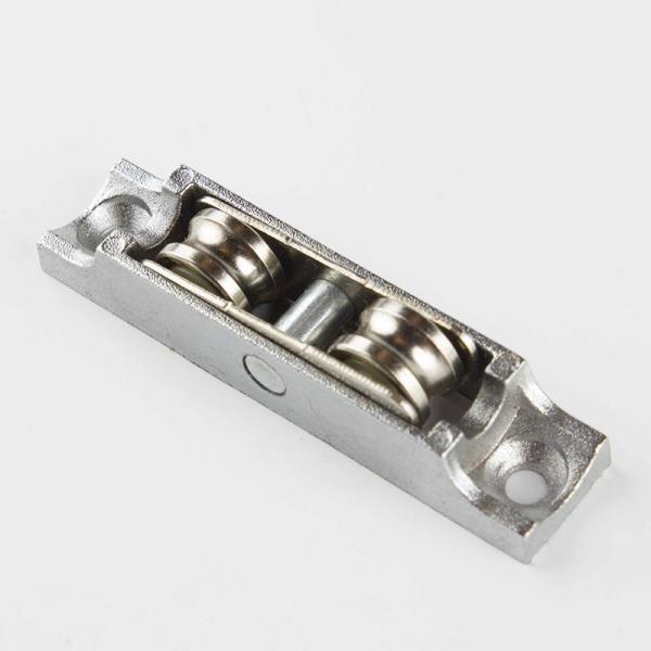 Iron Wheel Material Double Metal Roller-Groove Pulley for Durable UPVC Sliding