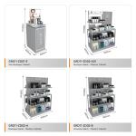 Retail Store Furniture Grey Wooden Island Cabinet For Multi-Functional Store