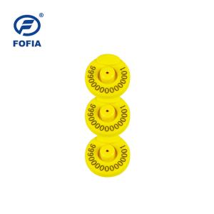 Wholesale FOFIA LF RFID Electronic Ear Tag Animal Cattle Animal ID29mm Diameter from china suppliers