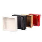 Rigid Boxes Manufacture Custom Design Simple Pvc Kraft Box Gift Packaging with