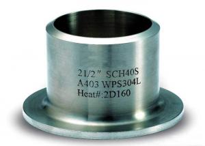 Wholesale Butt Welded Lap Stainless Steel Pipe Fittings , JIS B2312 / ANSI B16.9 Steel Flanged Fittings from china suppliers