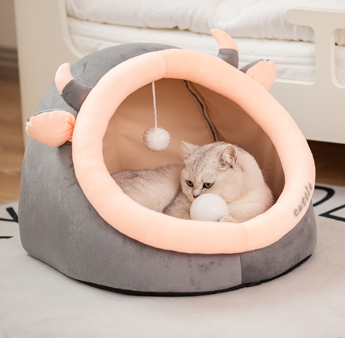 round cat house