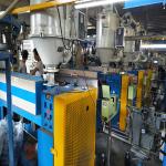 Low Noise Wire Extrusion Machine , Single Screw UAE Power Cable Extruder Machine