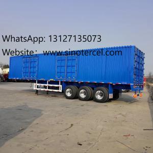 Wholesale Easy Loading Unloading Box Semi Trailer 53ft Cargo Semi Trailer 3Axles For 50-60Tons from china suppliers