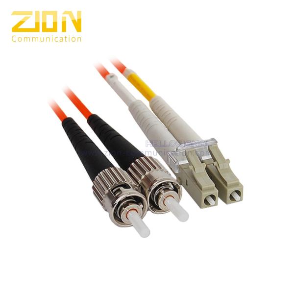 Duplex Fiber Jumper ST to LC Multimode Fiber Optic Patch Cord in Riser PVC