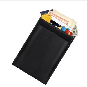 Wholesale Silver Grey Inside Fiberglass Fabric Fireproof Document Bag Portable from china suppliers