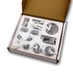 Frameless Glass Sliding Barn Shower Door Hardware Kit for Home Hotel Office Vila