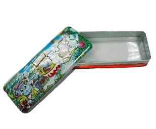Cartoon Printing Pantone CMYK Portable Pencil Storage Box