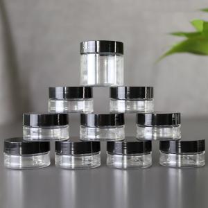 Wholesale Customized Printing Plastic Cosmetic Jar 10ml 15ml 30ml 60ml 80ml 100ml 120ml 150ml Transparent For Cosmetic Packaging from china suppliers