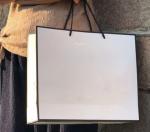 Reusable Plain White Paper Bags , Custom Made Paper Bags Smooth Soft Edge