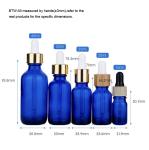 25ml 60ml Blue Glass Dropper Bottles 30ml Dropper Bottles With Pipette