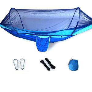 Wholesale 210T Nylon Lightweight Portable Hanging Hammock With Mosquito Net Nylon Parachute from china suppliers