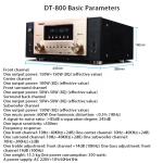 7.2 Channel Bluetooth Stereo Amplifier , Home AV Amplifier 600 Watt With Radio