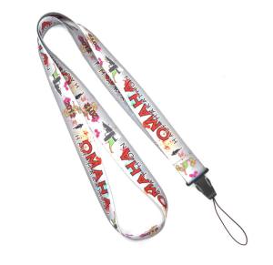 Wholesale Grey Personalised Mobile Phone Lanyard , Durable Eco Friendly Lanyard from china suppliers