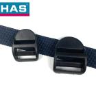 20mm / 25mm Black Plastic Ladder Lock Buckle Strap Adjuster For Webbing Gear