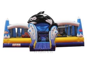 Wholesale Dolphin Inflatable Fun City 9.1x8.8x5.1m For Festival Activities from china suppliers