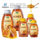 PP Plastic Flip Top Cap With Silicone Valve For Squeeze Honey Condiment