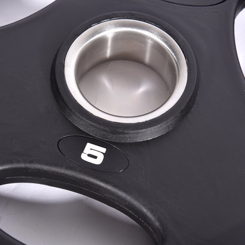 Rubber Coated Weight Plates / Weight Disc with 3 Grips