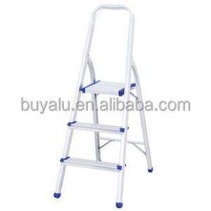 Wholesale Sustainable Aluminum Folding Ladder 3 Steps In Silver Anodized from china suppliers