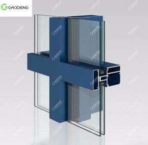 Wholesale Powder Coating Open Frame Curtain Wall Aluminum Profile With Great Durability from china suppliers