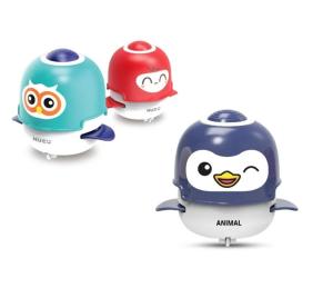Wholesale Wholesale Baby Early Education Cute Can Chew Soft Glue Mini Press Penguin Sliding Toy Children Crawling Game Toys from china suppliers