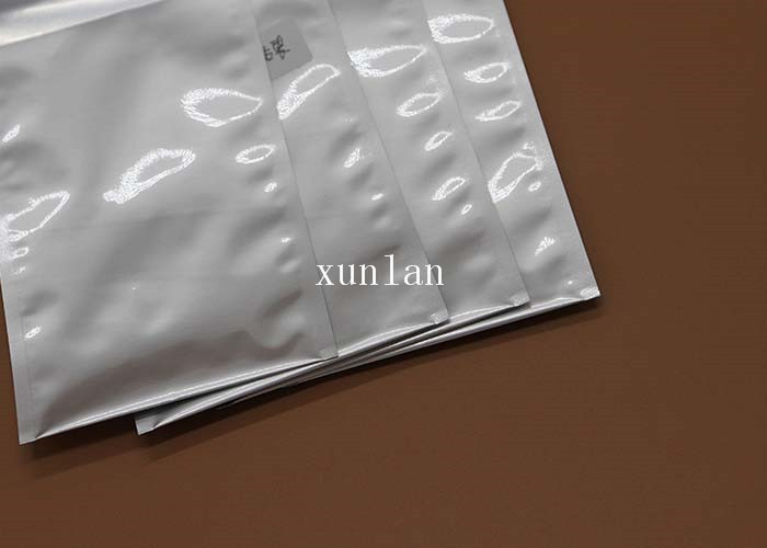 Strong Air Barrier Foil Seal Bags Crispy White With 2 Sealing Sides
