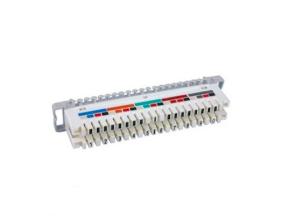 White / Grey KRONE LSA Disconnection Module , Krone Module 10 Pair With Color Label