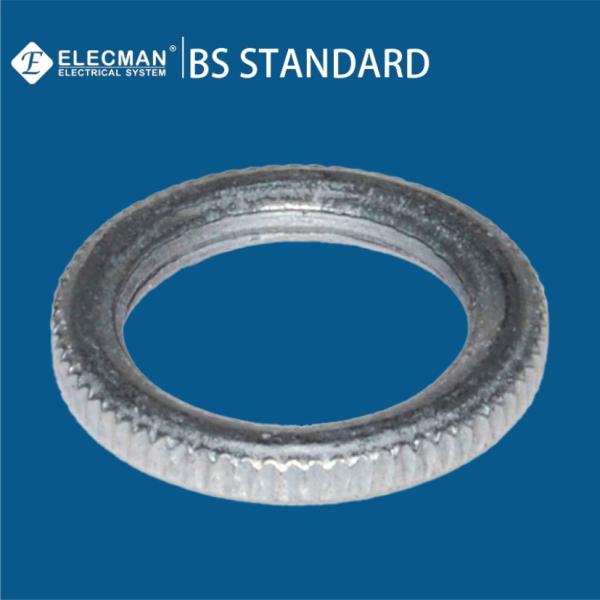 Galvanized Steel Milled Edge Conduit Lock Ring Locknut Electrical BS4568 20mm