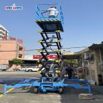 Solid Tire Small Scissor Lift 0.3T-1.5T One Man Scissor Lift