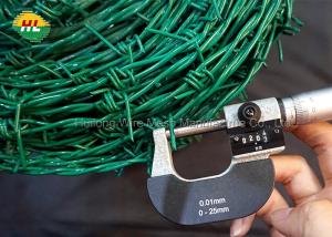 Wholesale 32.8 Ft PVC Barbed Wire 3 strand 1.8mm Round Leather Cord from china suppliers