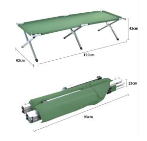 Wholesale Super Wide And Super Light Tactical Outdoor Emergency Bed Civil Defense Disaster Relief Folding Bed from china suppliers