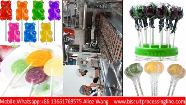 A to Z Lollipop production line 300kg/h assorted shaped lollipop line Candy