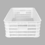 Plastic Mesh Vented Turnover Crate for Fresh Vegetable Storage Logo Customized