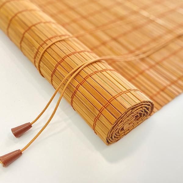 Side Or Ceiling Installation Bamboo Roller Blind Perfect For Home Office Hotel