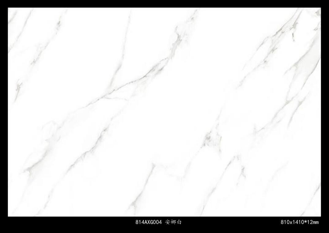 81*141cm Marble Look Porcelain Tile Glazed White Calacatta Carrara Marble Porcelain Tile