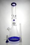14.4mm Bottom Beaker Glass Water Bongs 15" Rasta Big Base Ice Water Pipes