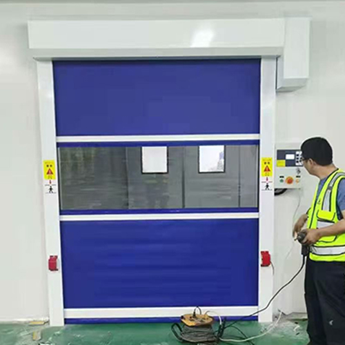 Windproof Enhanced Industrial High Speed Door For Electronics Manufacturing Facilities