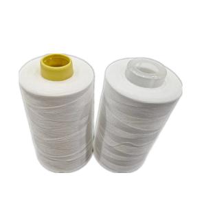 Wholesale Bright White / Black Sewing Thread , Raw White Spun Polyester Sewing Thread from china suppliers