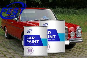 Wholesale Automotive Body Coating Car Paint 1K Red Solid Color Metallic PU Topcoat for Auto Refinish Repair from china suppliers