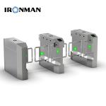 Brushless Servo Motor Swing Gate Turnstiles Laser Logo For Subway Amusement Park