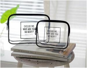 Wholesale Waterproof Makeup PVC Transparent Bag Heat Seal With Custom Size OEM from china suppliers