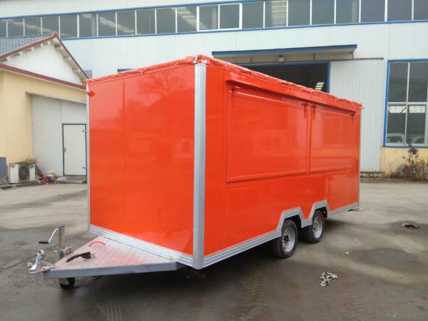 Affordable Street BBQ Food Colour Cheap Food Van Trailer Hot Dog Hamburger Pizza