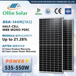 Wholesale 144 Cell 182mm 10bb Mono Solar Module Panel 550W 560W 570W 580W 590W 600W from china suppliers