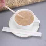 Disposable Degradable Wooden Coffee Stick 17.8cm Primary Color Coffee Stirrer