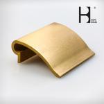Expert Shining Golden Windows And Doors Copper Alloy Profiles Brass Extrusion