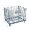 Buy cheap Supermarket Silver 50*50mm 0.22M3 Folding Wire Mesh Container from wholesalers